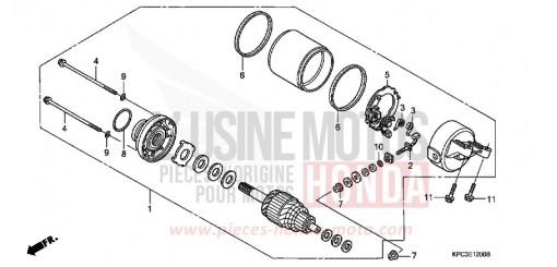ANLASSER (XL125V1/2/3/4/5/6) XL125V1 de 2001